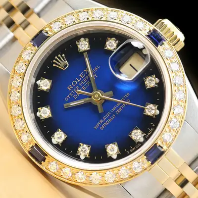Rolex DATEJUST DIAMOND BEZEL 18K GOLD