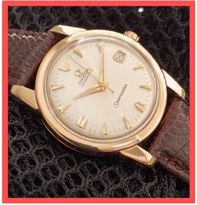 Omega 18k Solid Rose Gold GUILLOCHE' OMEGA
