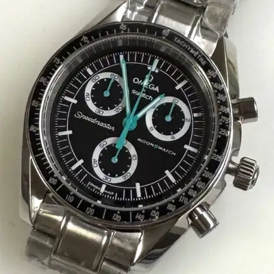 Omega Untested Omega Swatch Moonswatch Custom Metal