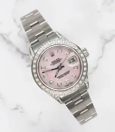 Rolex Datejust with Pink MOP Bezel