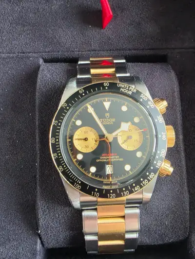 Tudor black bay chronograph steel and