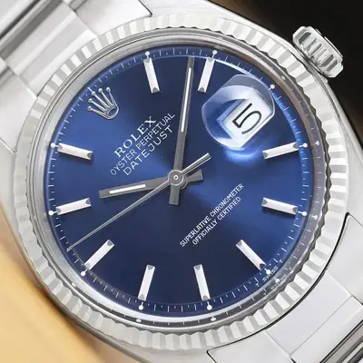 Rolex DATEJUST BLUE 18K WHITE GOLD
