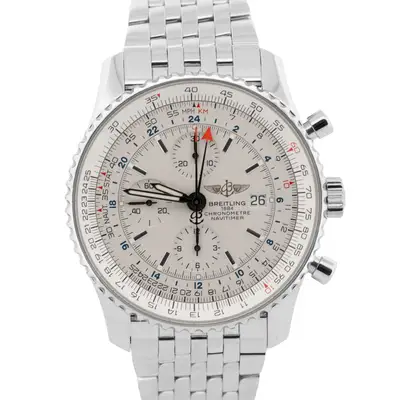 Breitling Navitimer A24322 Ivory White Stainless