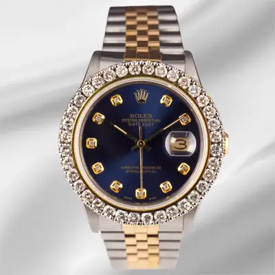 Rolex Datejust 18K YG Steel 2.50ct