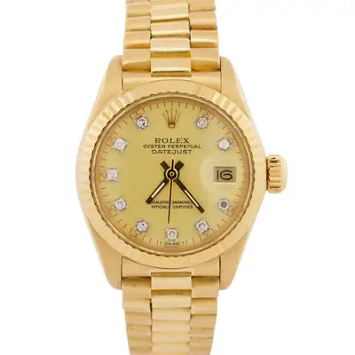 Rolex DateJust President CHAMPAGNE DIAMOND 18K