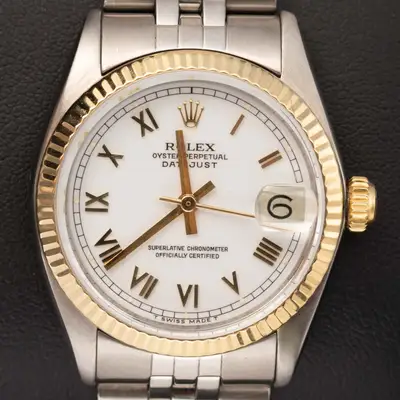 Rolex Datejust 6827 Two-Tone Jubilee White