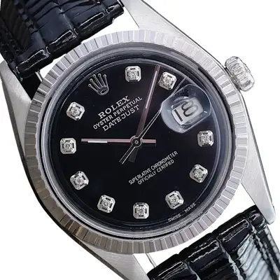 Rolex Datejust Stainless Steel Black Black