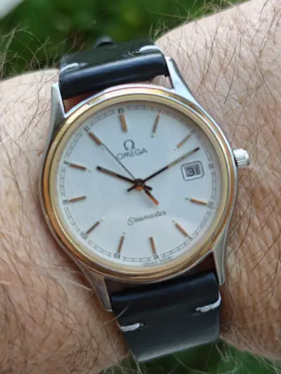 Omega Seamaster Honeycomb White Circa