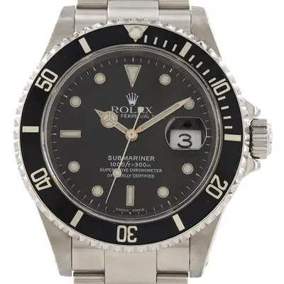 Rolex Authentic Rolex Submariner Date 16610 Stainless Steel Mechanical Automatic P...