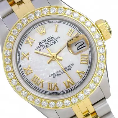 Rolex Datejust Two-Tone Gold Steel White