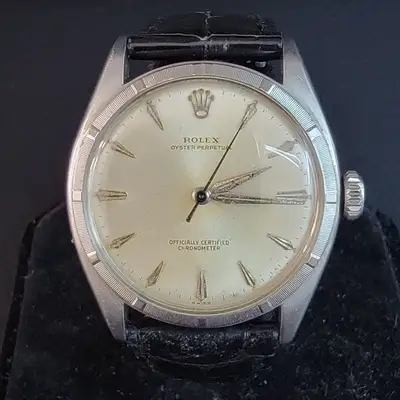 Rolex Stainless Bubble Back Oyster Perpetual