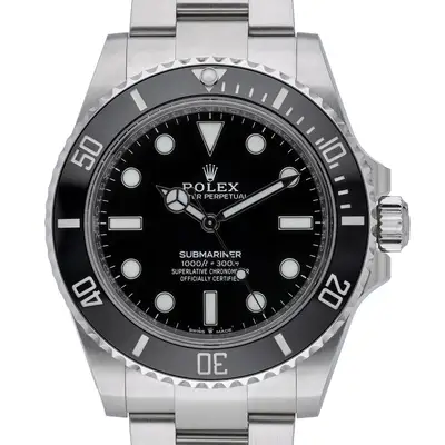 Rolex Rolex Submariner 124060 with 41mm Oystersteel case and Black dial. Excellent ...