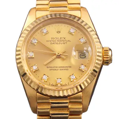 Rolex 18K Yellow Gold Datejust President