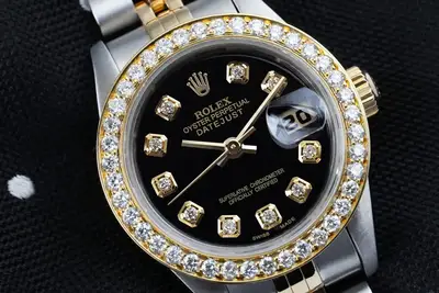 Rolex Datejust Black Diamond Two Tone