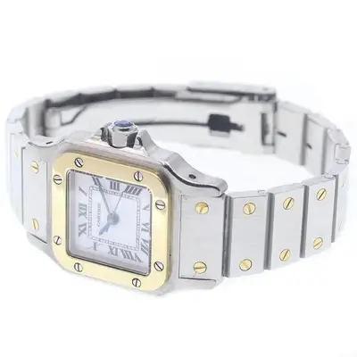 Cartier SANTOS GALBE SM YG White