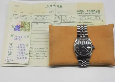 Rolex Datejust Black Oyster Jubilee Bracelet