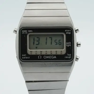 Omega Omega Speedmaster LCD Men's Watch 196.0103 Papers Rare Cal 1620 2