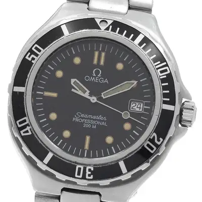 Omega Seamaster Date Luminous Hands/Markers Black