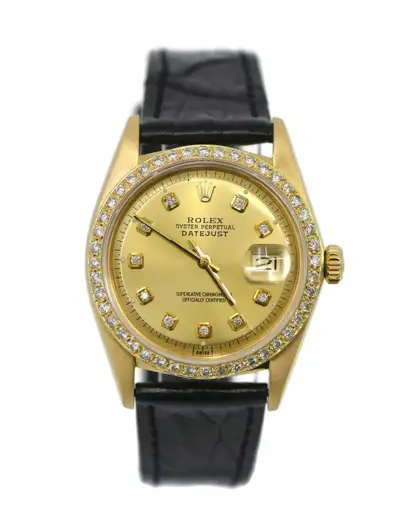 Rolex Datejust Diamond 18K Yellow Gold