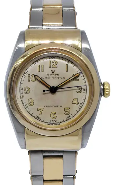 Rolex 's Hooded Bubbleback 14k Gold