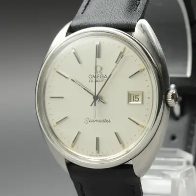 Omega Seamaster Cal.1342 Silver Date Near
