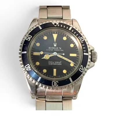 Rolex Submariner Steel Black Matte Pumpkin