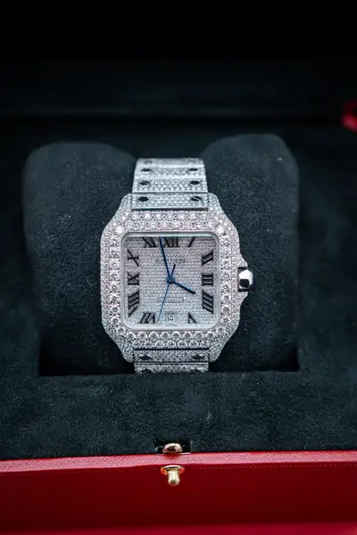 Cartier SANTOS XL Stainless Steel Bustdown