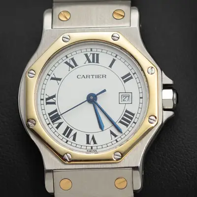 Cartier Santos Octagon 18K Yellow Gold