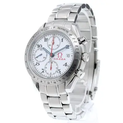 Omega OMEGA Speedmaster 323.10.40.40.04.001 40mm SS White Dial Automatic Watch #C6441