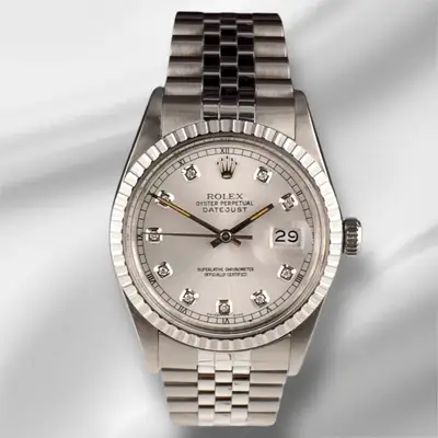 Rolex Datejust Steel Engine-Turned