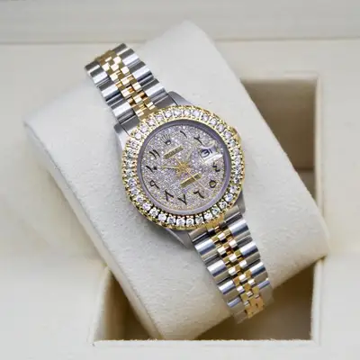 Rolex Datejust Custom 3ct Diamond Bezel