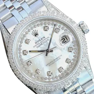 Rolex Datejust White Diamond Bezel Lugs