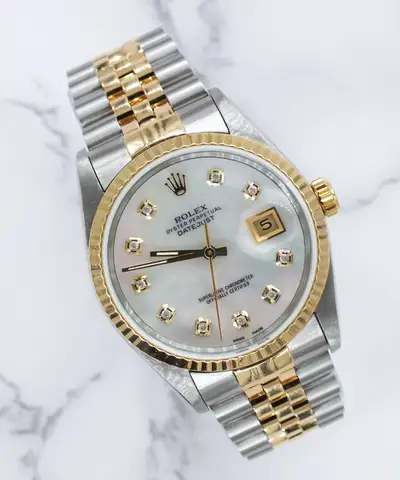 Rolex Datejust in Steel Gold with