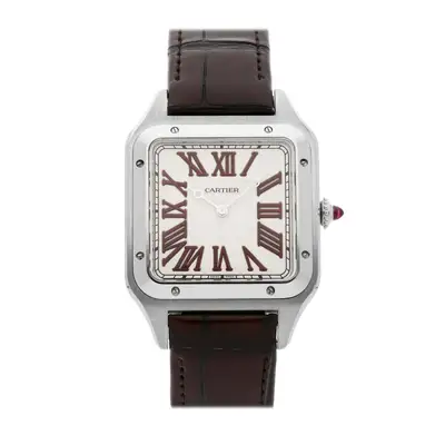 Cartier Santos-Dumont XL Limited Platinum Burgundy
