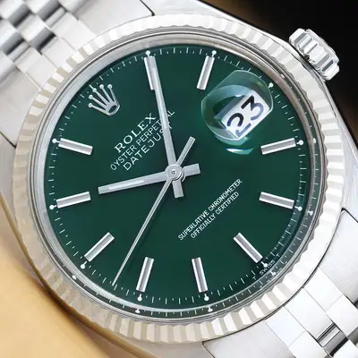 Rolex DATEJUST 18K WHITE GOLD STEEL