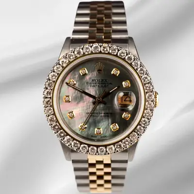 Rolex Datejust YG Steel ICED 2.50ct
