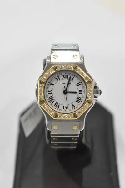 Cartier Santos Octagon 0907 Automatique Diamond