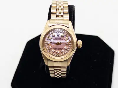 Rolex $25,000 ROLEX Oyster Perpetual PINK MOP