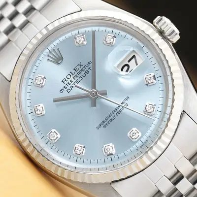 Rolex DATEJUST 1601 ICE BLUE DIAMOND