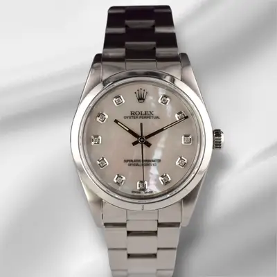 Rolex Oyster Perpetual White Mop Stainless