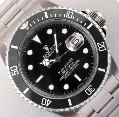 Rolex Rolex Submariner Date 40mm 16610 Stainless Steel Oyster Black Dial Black Bezel