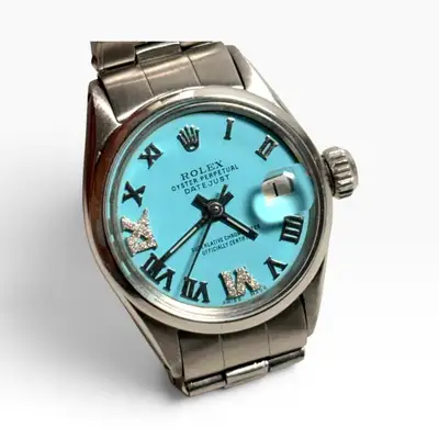 Rolex Datejust Steel Blue Turquoise 6516