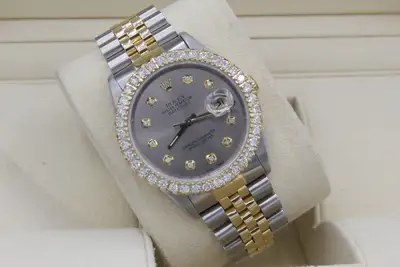 Rolex Datejust Custom 3ct VS Diamond