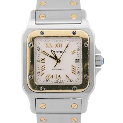 Cartier UNPOLISHED Cartier Santos Galbee ROMAN 18K