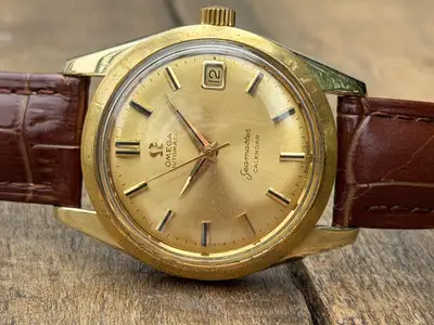 Omega Seamaster Calendar Gold Capped Swiss