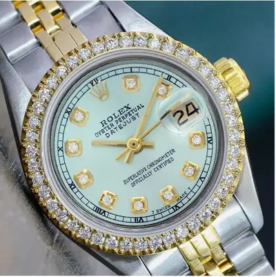Rolex Womens Datejust TwoTone Gold Steel