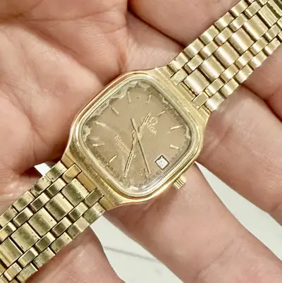 Omega Seamaster Cal.1380 GoldPlated Square Date