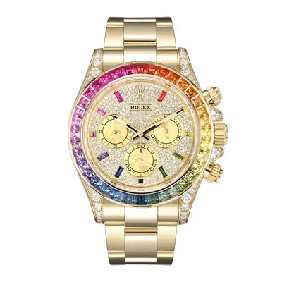 Rolex Daytona Diamond Pave Diamond Baguette