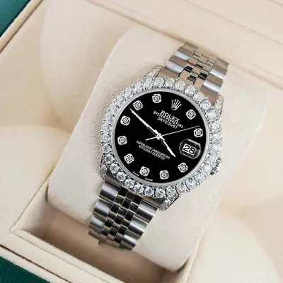 Rolex Datejust Custom 2.95ct Diamond Bezel/Lugs