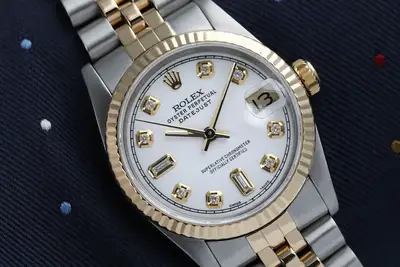 Rolex Datejust White Gold Bezel Two